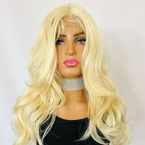 Very Pretty Blonde Premium Fiber Lace Front Wig for Daily Wear or Events 🤩